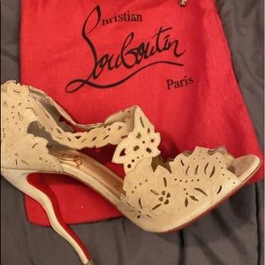 Christian Louboutins-
Suede Decoupadiva Sandals